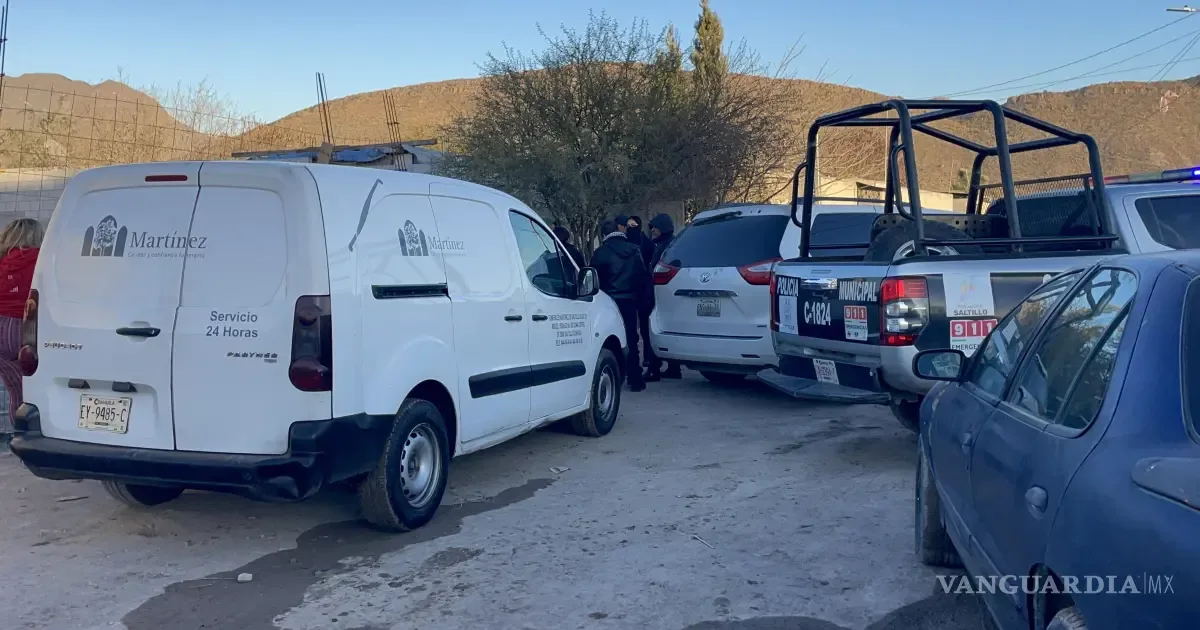 La escena del suceso en Saltillo, donde un hombre fue encontrado sin vida.