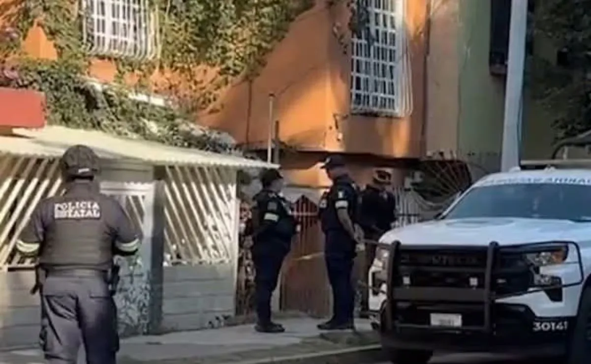 La escena donde fue hallada la joven en Tlalnepantla, Estado de México.