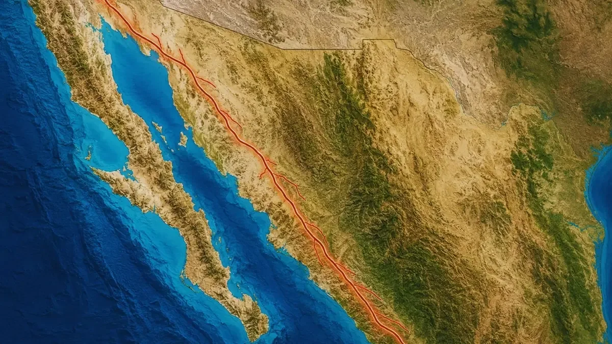 Este fenómeno geológico representa un riesgo sísmico constante para varias ciudades en Baja California.