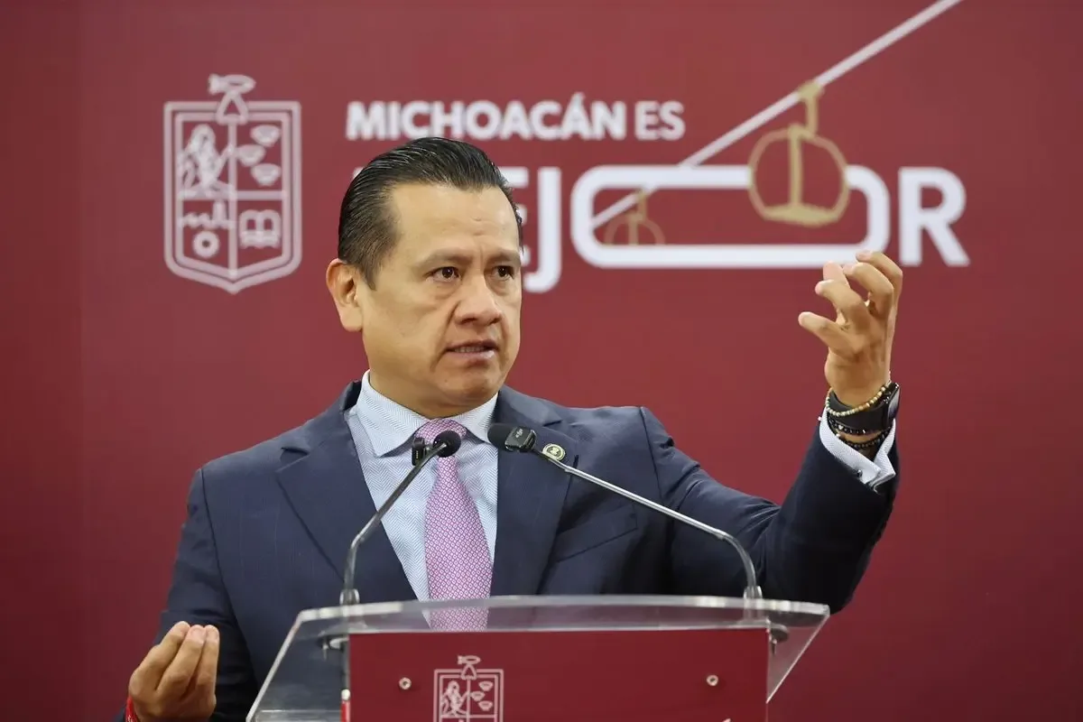 La Fiscalía del Estado de Michoacán durante la presentación de avances del caso de homicidio.