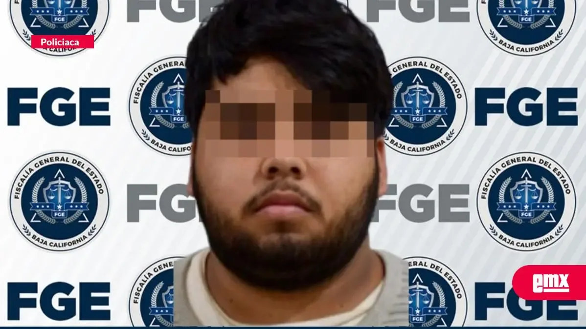 La Fiscalía General del Estado presenta a Mario Alberto “N” tras su detención.