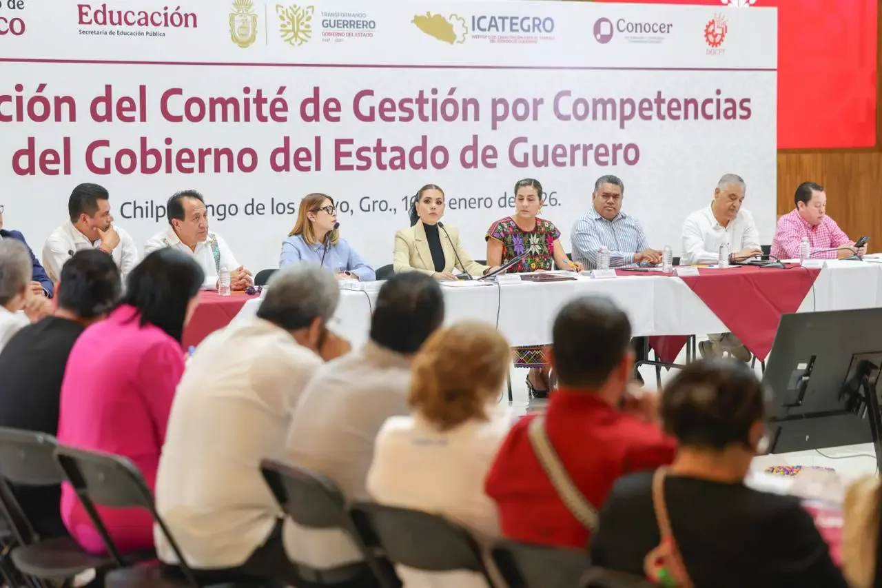 La gobernadora Evelyn Salgado Pineda durante la instalación del Comité de Gestión por Competencias en Guerrero.