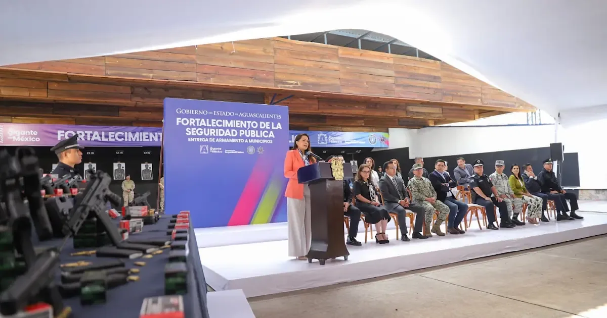La gobernadora fortalece la seguridad estatal con más de 24 millones en armamento.