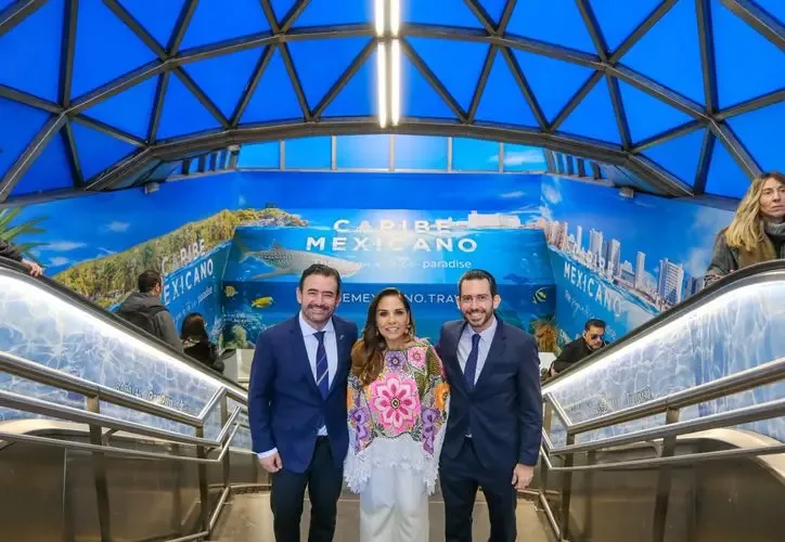 La gobernadora Mara Lezama durante la promoción de Quintana Roo en Madrid.