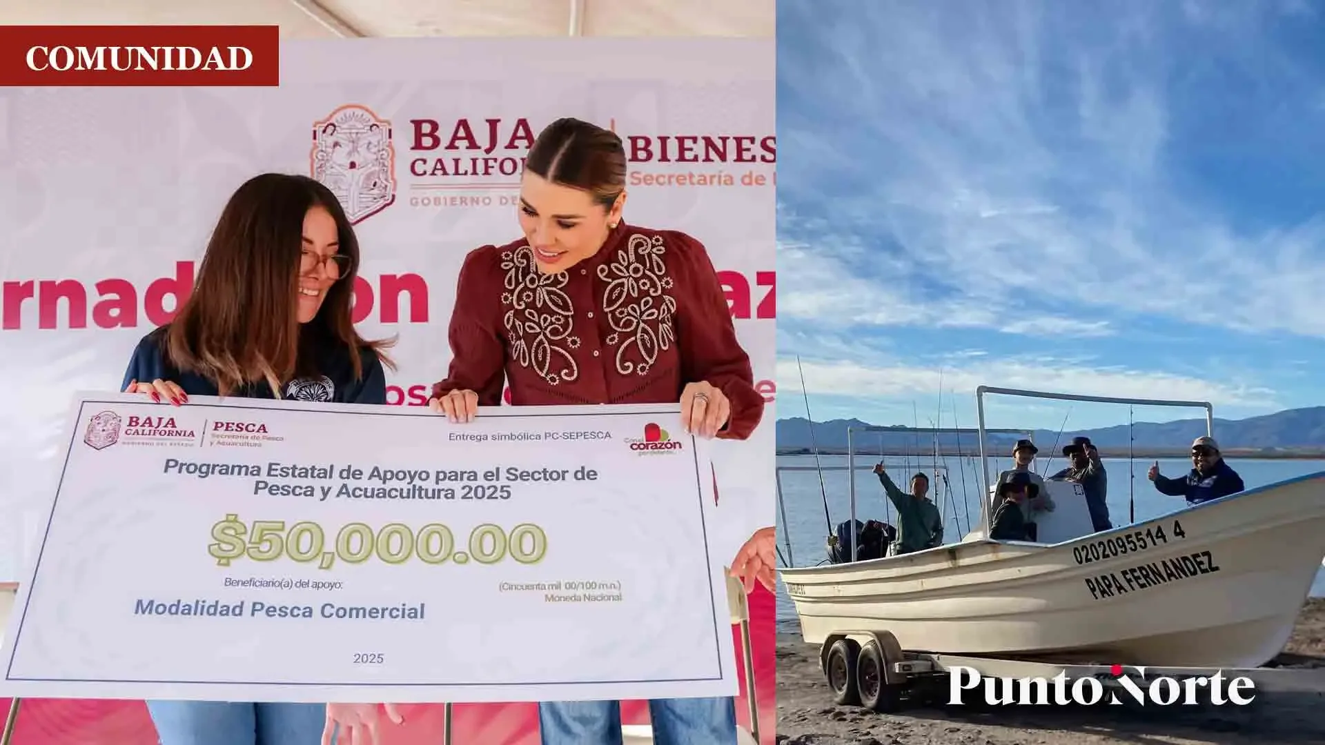 La gobernadora Marina del Pilar celebra al sector pesquero en su día.