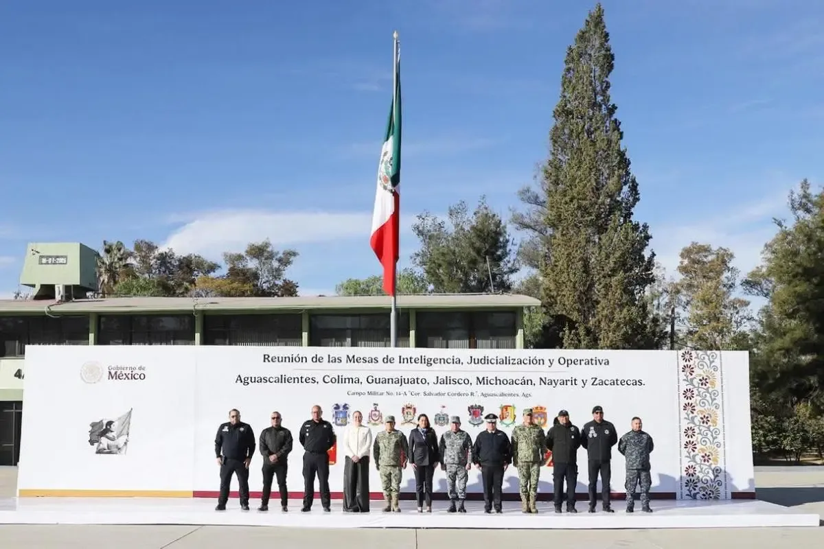 La gobernadora Tere Jiménez lidera el arranque de la estrategia de seguridad en Aguascalientes.