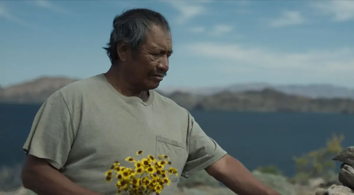 La película aborda la vida de un deportado en Bahía de los Ángeles que enfrenta desafíos laborales y sociales.