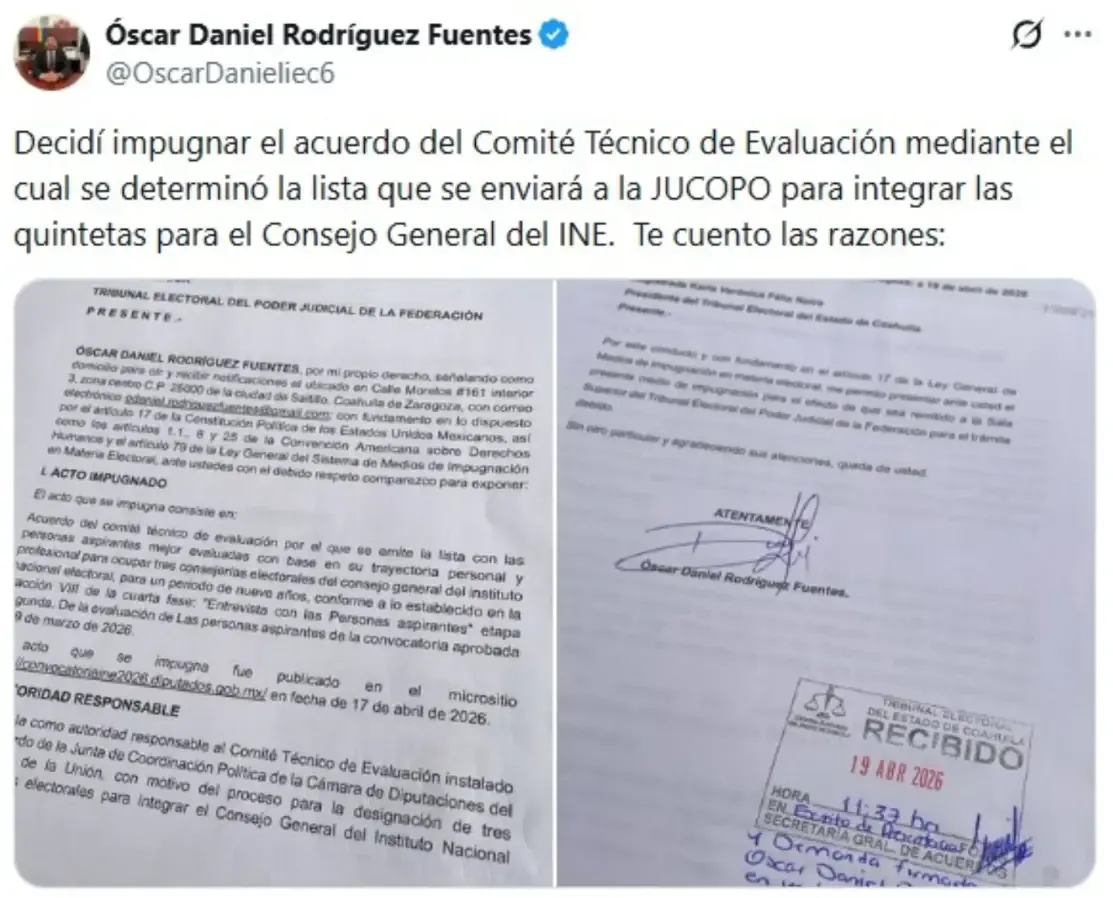 La impugnación busca asegurar la inclusión de grupos vulnerables en el proceso electoral.