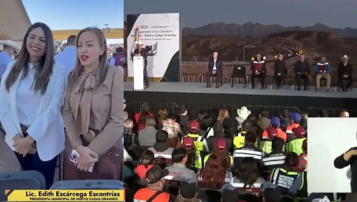 "La inauguración de la carretera Bavispe-Nuevo Casas Grandes atrajo la atención de los asistentes."