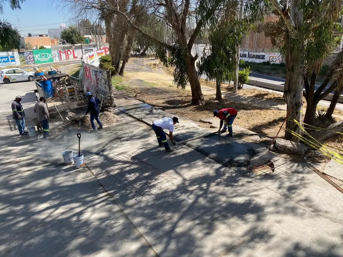 La intervención busca garantizar la seguridad de los peatones en la zona.
