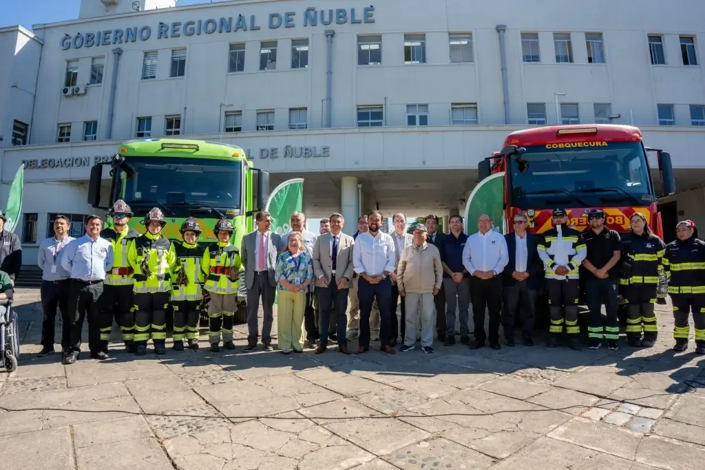 La inversión de $6.3 mil millones fortalecerá la respuesta ante incendios en Ñuble.