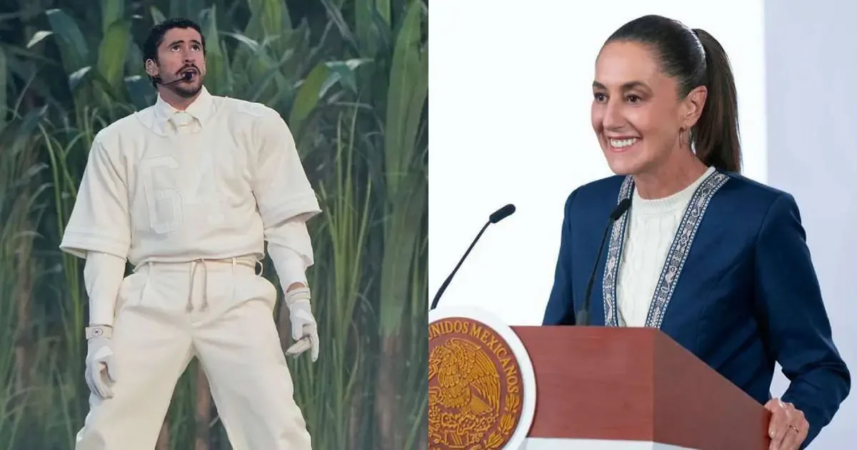 La mandataria mexicana destaca la importancia de la unidad y el amor en el espectáculo del cantante puertorriqueño.