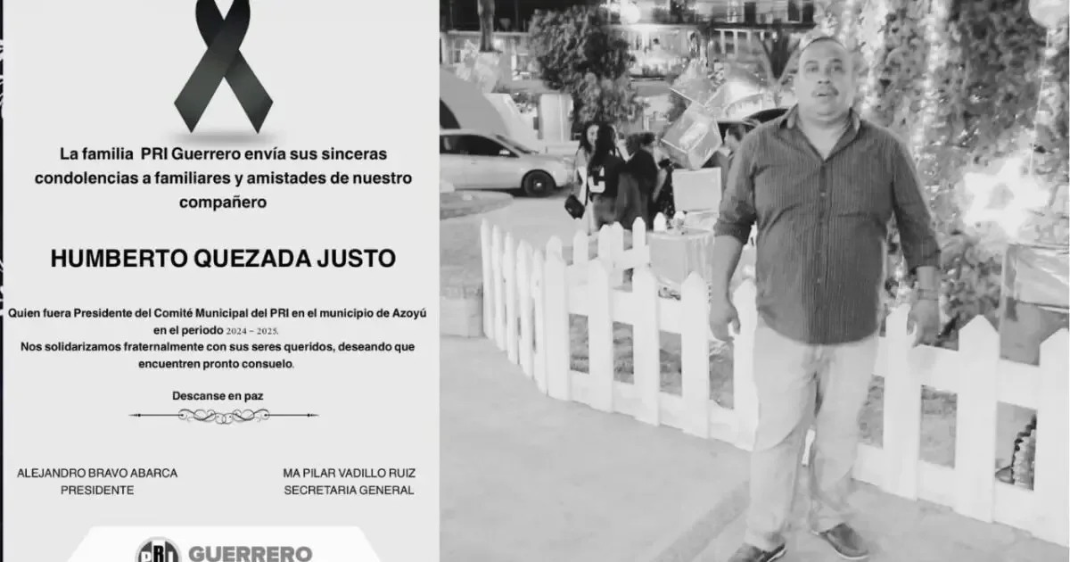 La muerte de Humberto Quezada Justo despierta inquietud en Azoyú, Guerrero.