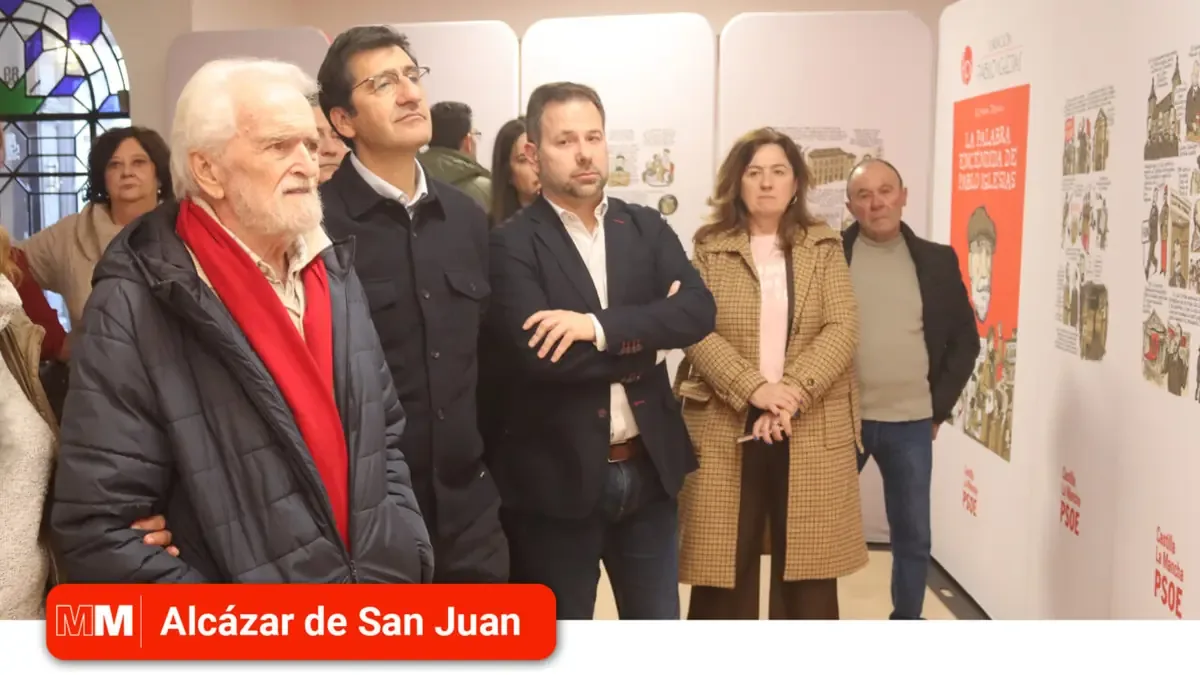 La muestra conmemora el centenario de la muerte del fundador del PSOE.