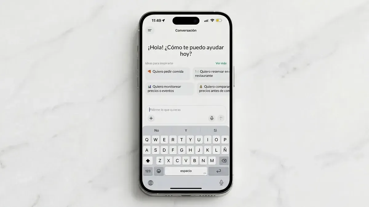 La nueva app permite pedir comida y monitorizar precios de vuelos automáticamente.