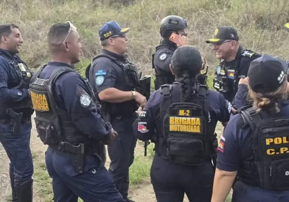 La policía realizó un despliegue de seguridad en Guataparo para combatir el delito.
