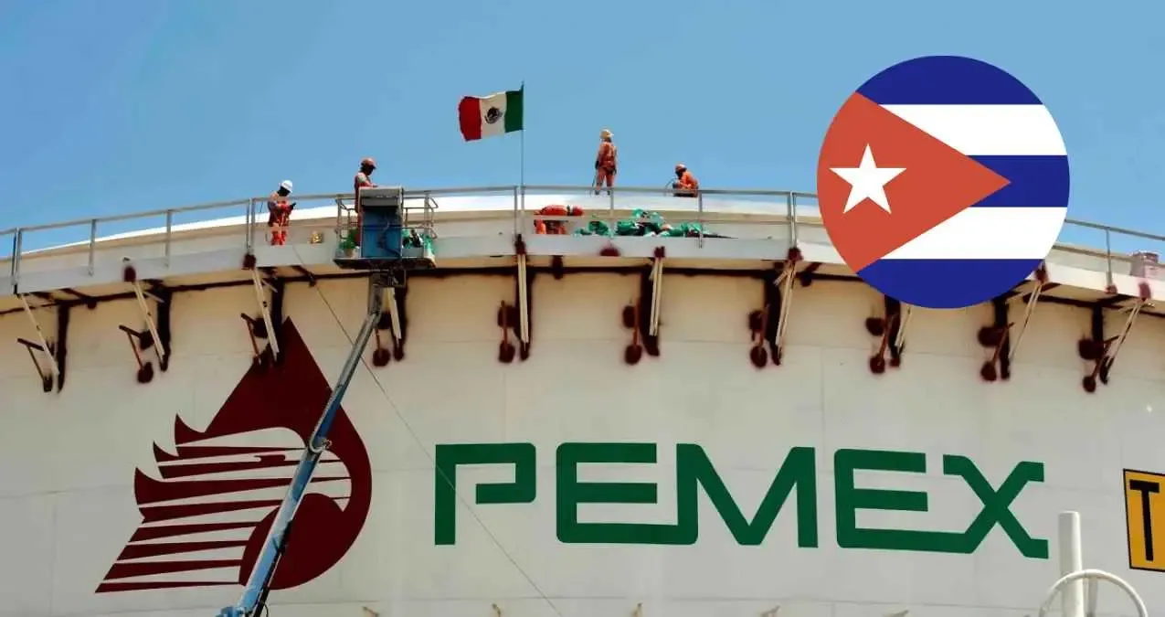 "La Presidenta Claudia Sheinbaum abordando el apoyo humanitario a Cuba."