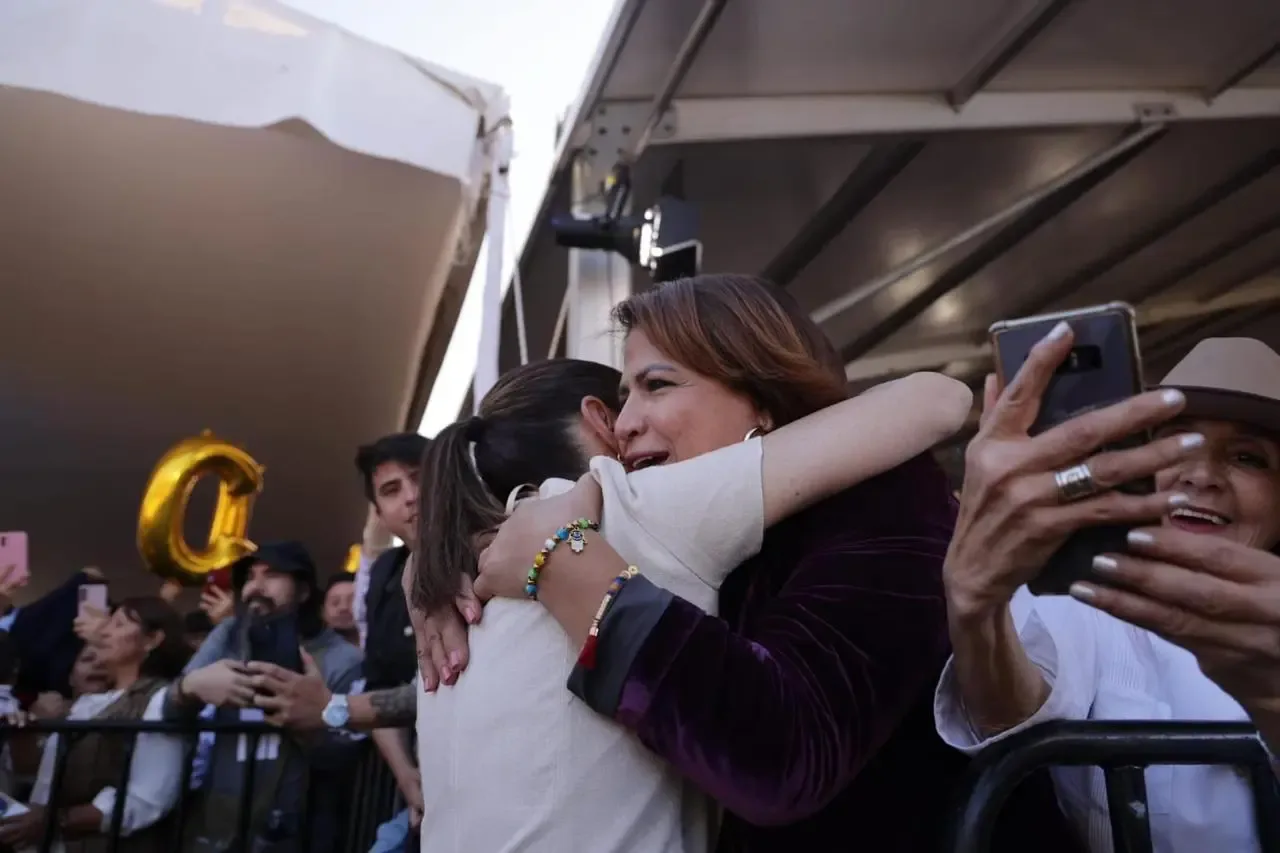 "La Presidenta Claudia Sheinbaum al visitar Morelia para implementar el Plan Michoacán."