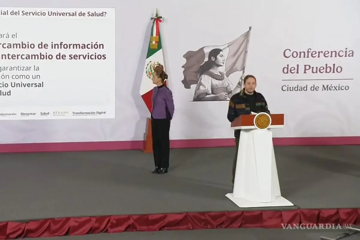 La Presidenta Claudia Sheinbaum anuncia la credencialización del Servicio Universal de Salud.