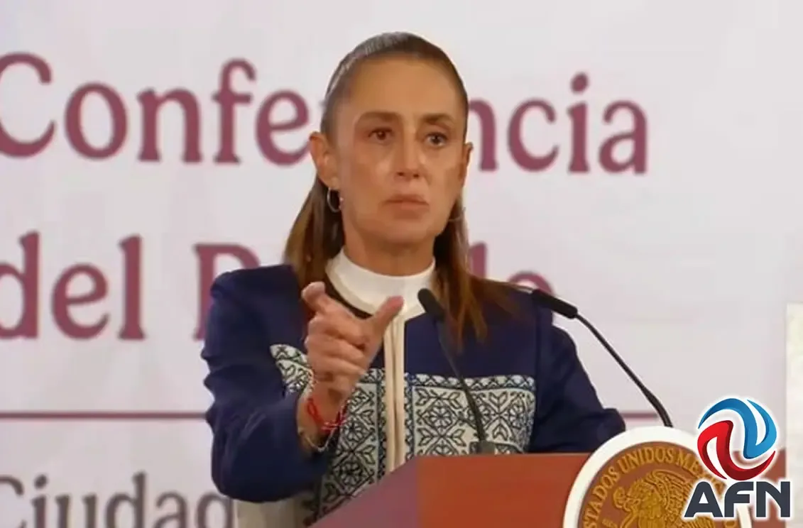 La Presidenta Claudia Sheinbaum anuncia su gira por San Quintín en Palacio Nacional.