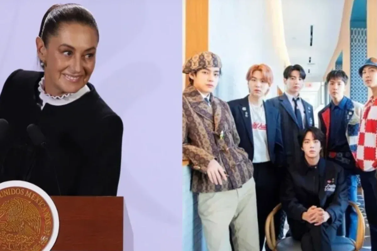 La Presidenta Claudia Sheinbaum busca nuevas fechas de BTS en México.