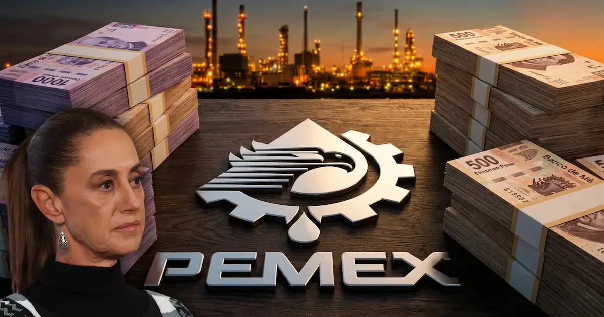 La Presidenta Claudia Sheinbaum durante la conferencia sobre apoyos a Pemex.