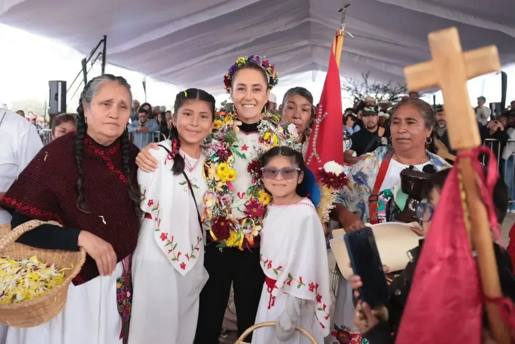 "La Presidenta Claudia Sheinbaum en la entrega del Ejido Nuevo Cruz del Palmar."