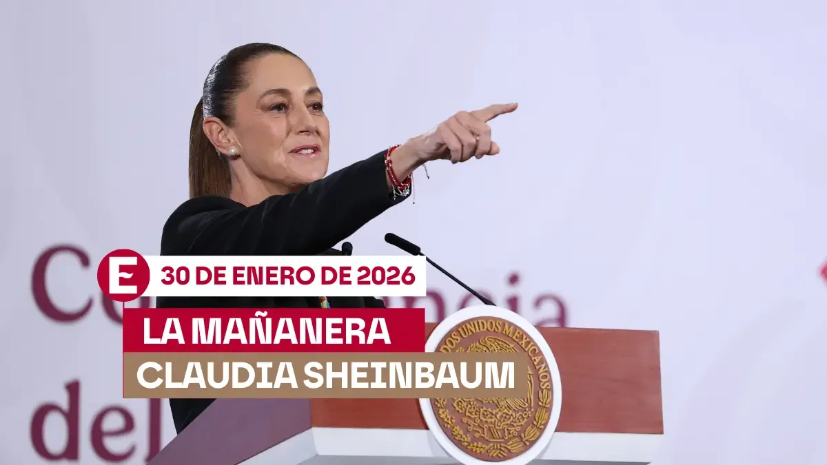 La presidenta Claudia Sheinbaum en su conferencia mañanera desde Baja California.