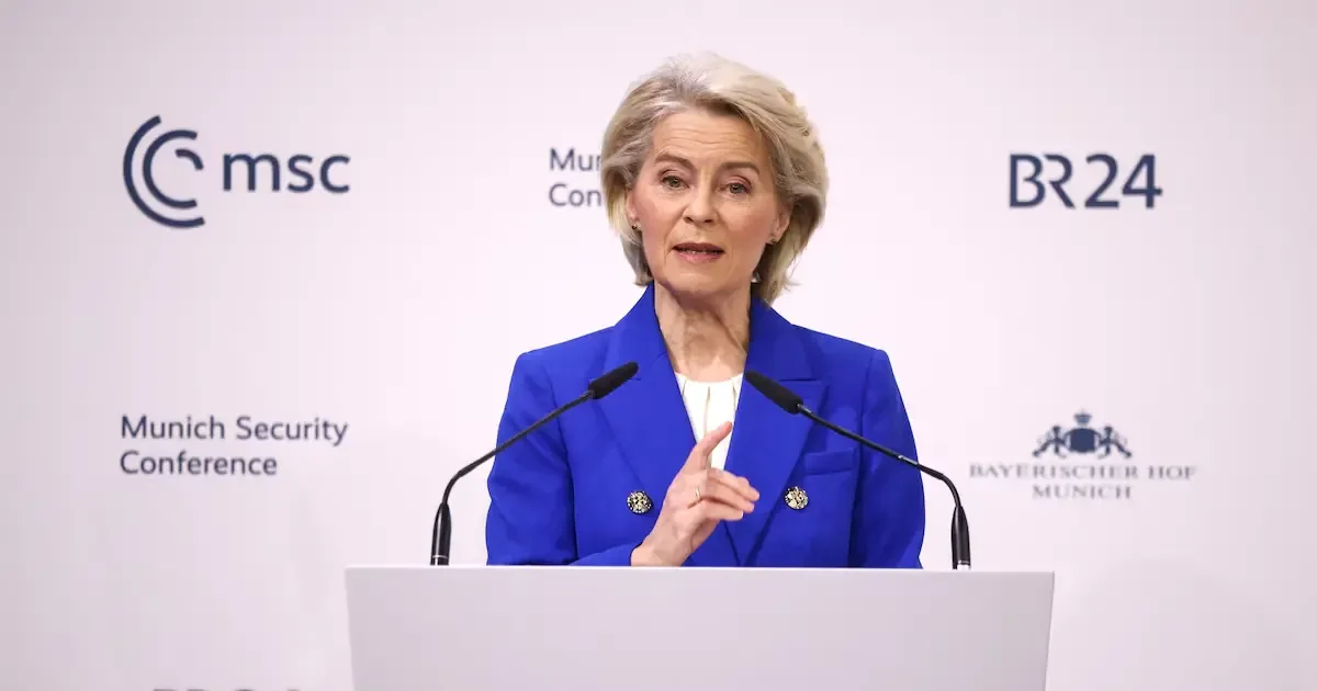 La presidenta de la Comisión Europea destaca la necesidad de mayor cohesión para la seguridad en Europa.
