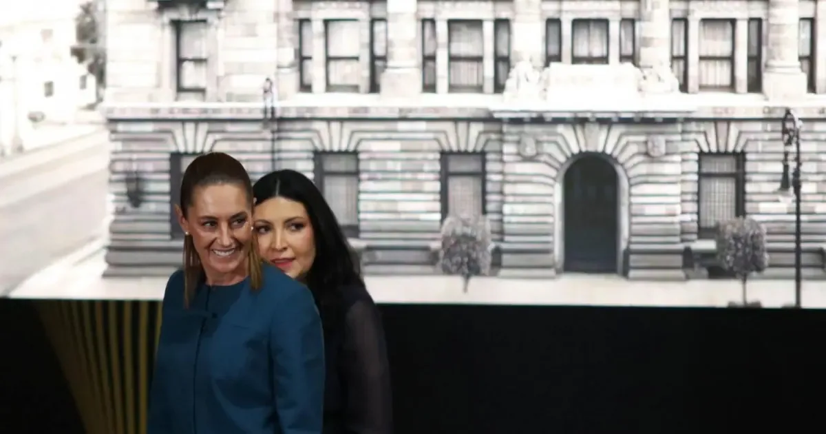 La Presidenta de México, Claudia Sheinbaum Pardo, durante un evento oficial en Palacio Nacional.