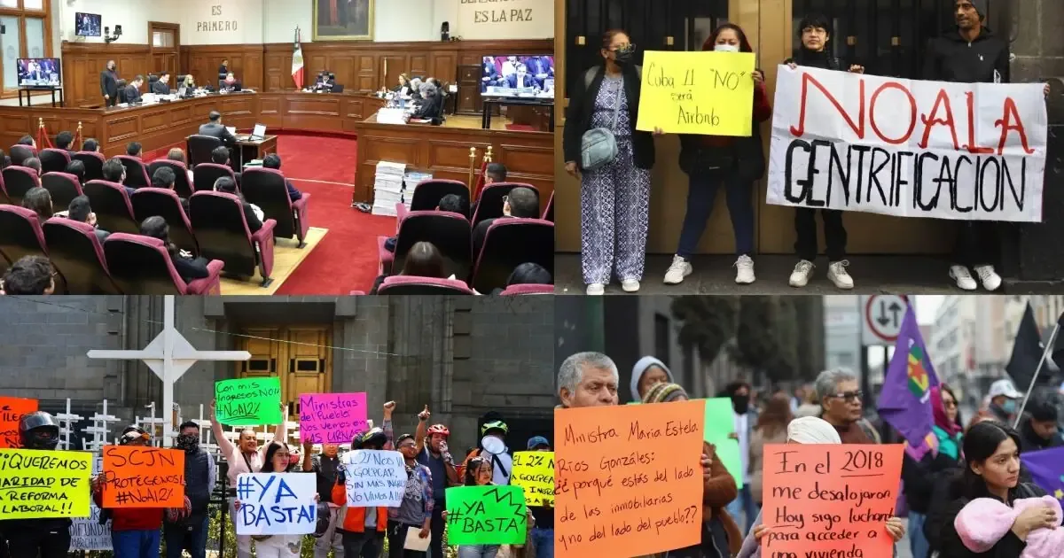 La presión social provoca la suspensión de decisiones sobre desalojos y aborto en México.