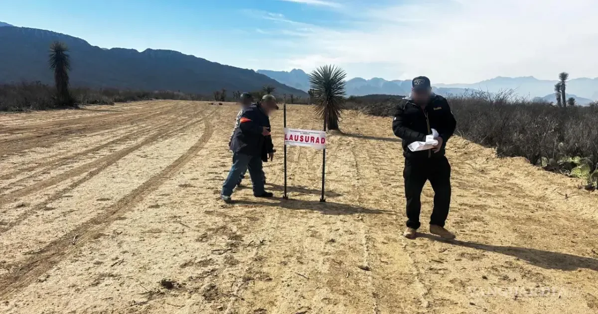 La Profepa clausura acceso a fraccionamiento por cambio ilegal de uso de suelo forestal.