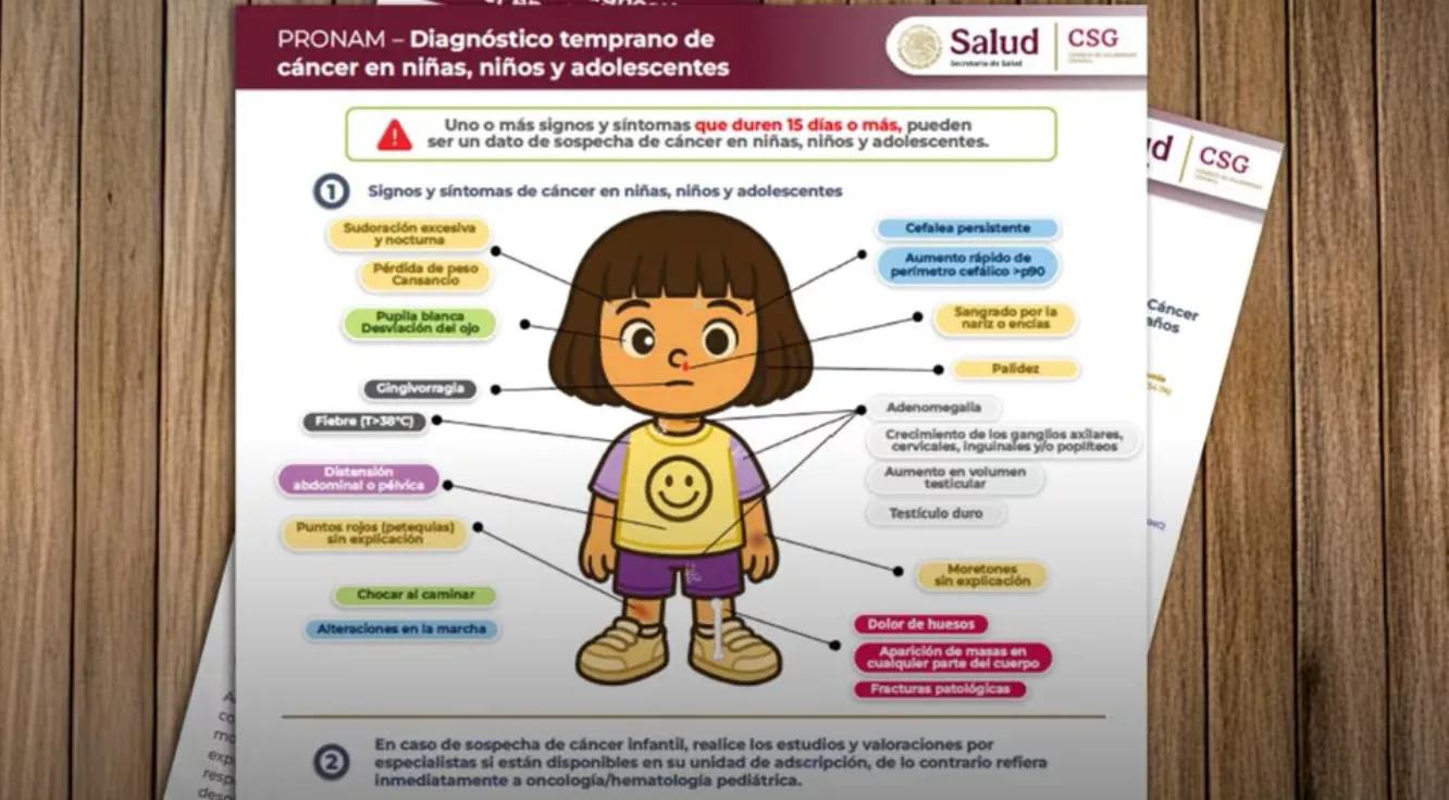 La Secretaría de Salud presenta protocolos para el diagnóstico de cáncer infantil.