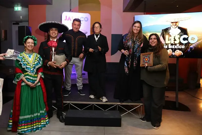 La secretaria de Cultura de Jalisco, Michelle Fridman, en la gira en Reino Unido.