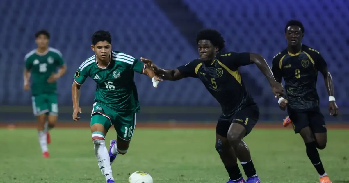 La Selección Mexicana Sub-17 asegura su lugar en el mundial tras vencer a Trinidad y Tobago.