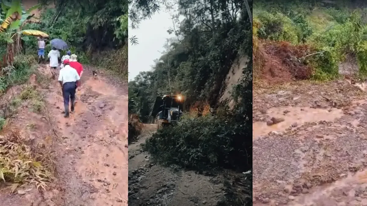 La temporada de lluvias ha provocado derrumbes graves, afectando la movilidad rural y agricultura.