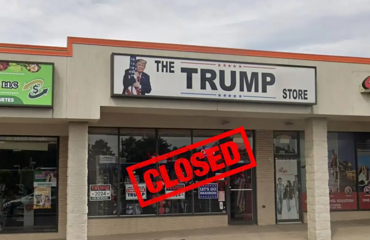 La tienda The Trump Store en Bensalem, Pensilvania, cerrará sus puertas.