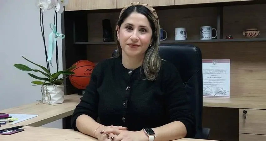 La titular de Inclusión y Diversidad, Mayra Cisneros, durante el anuncio de actividades en La Paz.