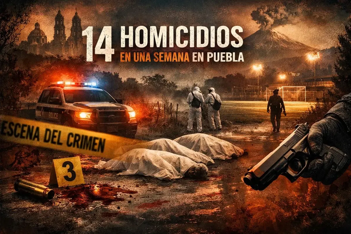 La violencia en Puebla se mantiene, con un promedio de dos homicidios diarios esta semana.