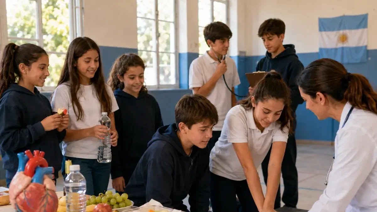 Este programa busca educar a estudiantes sobre salud cardiovascular y emergencias.