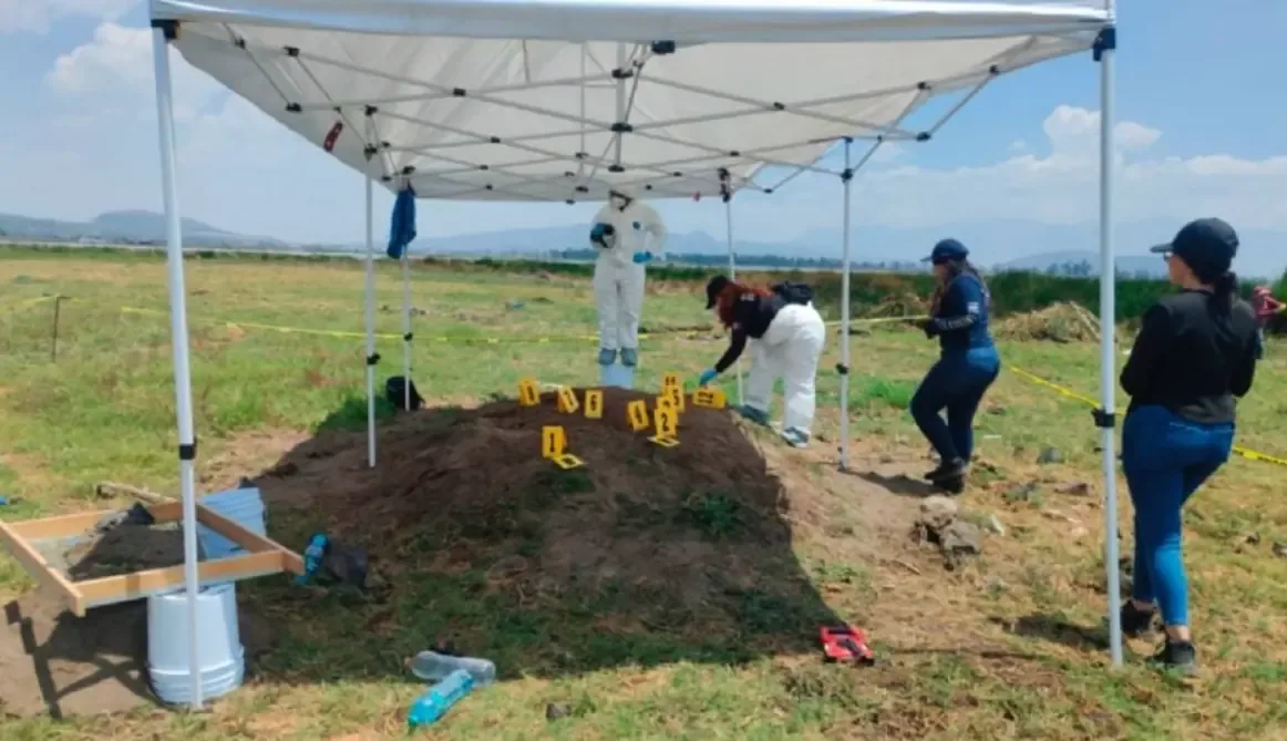 Las autoridades realizan investigaciones tras el hallazgo de restos en la alcaldía de Tláhuac.
