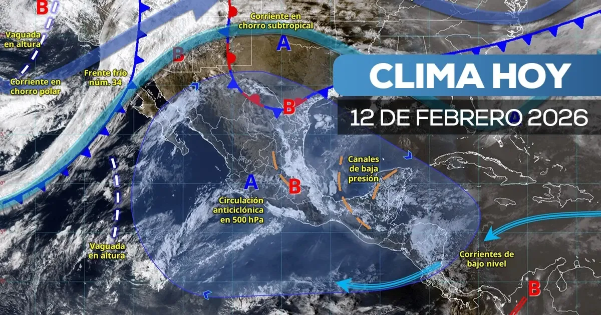 Las bajas temperaturas y lluvias afectarán varios estados del país, incluida la Ciudad de México.