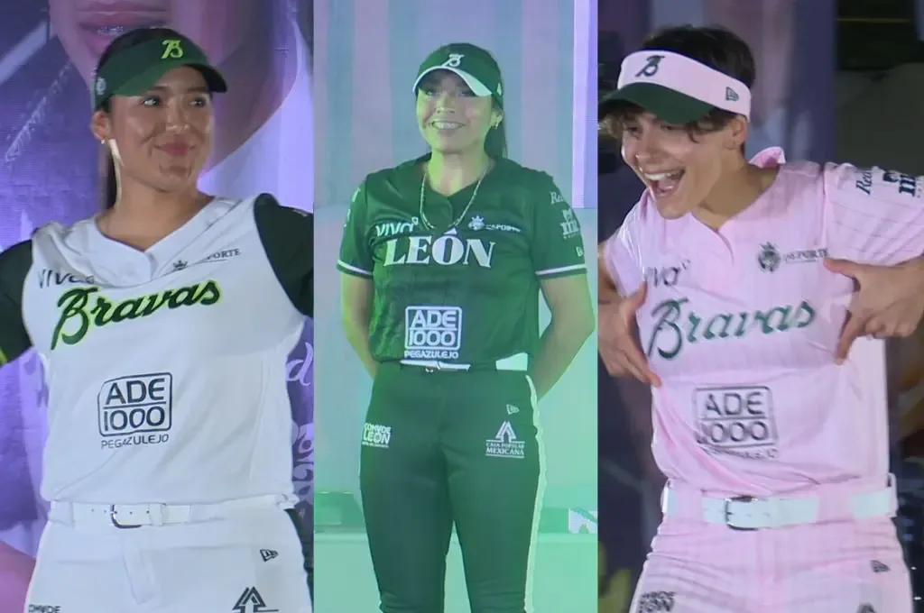 Las Bravas de León durante la presentación de su nueva indumentaria.