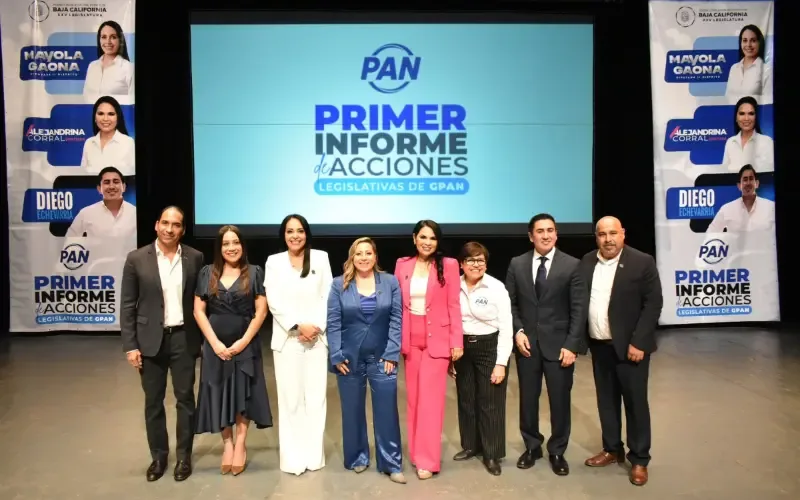 Las diputadas del PAN presentan su primer informe de actividades en Mexicali.