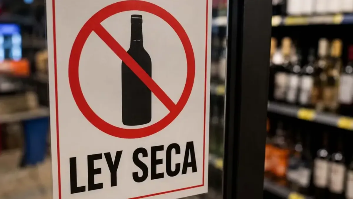 La prohibición de venta de alcohol será vigente en varias zonas de la ciudad.