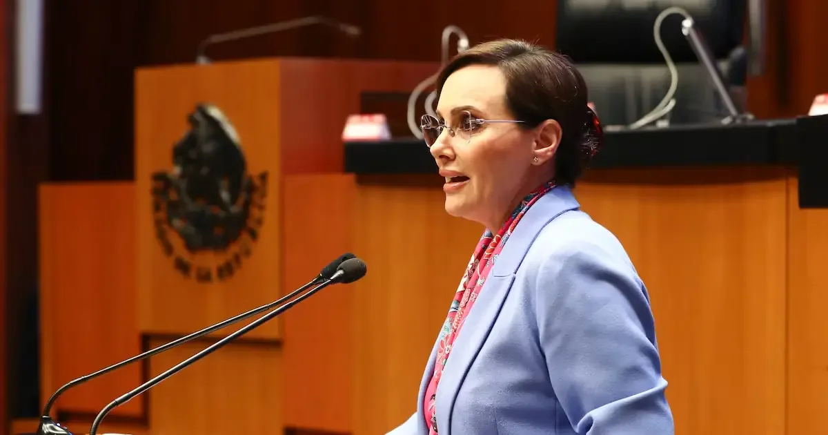 La senadora del PAN critica la incursión de cárteles en la política mexicana.