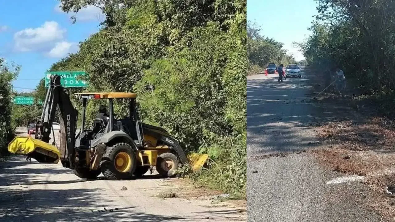 Limpieza de carreteras en Lázaro Cárdenas mejora la seguridad vial.
