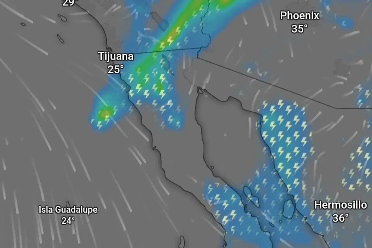 El monzón mexicano y condiciones atmosféricas traerán lluvias a la región, con mayor intensidad el lunes.