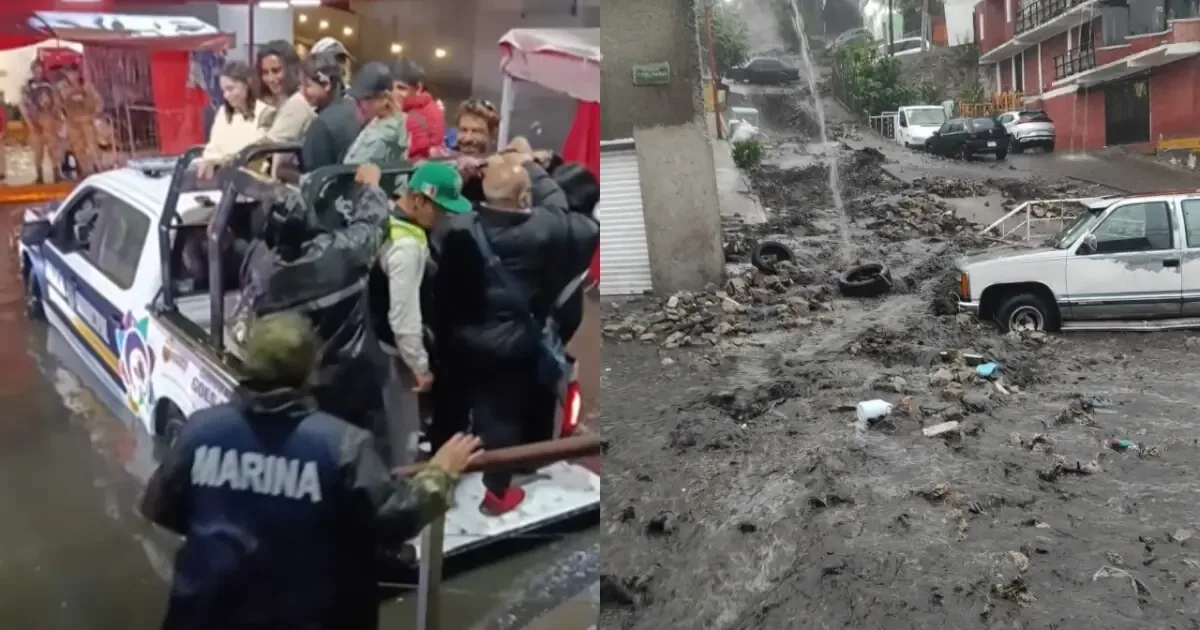 Las intensas tormentas causaron severas afectaciones en varios municipios del Estado de México, complicando la movilidad.