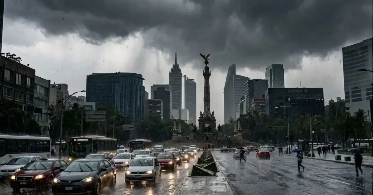 La capital experimentará un cambio climático drástico por la tarde, con lluvias intensas.